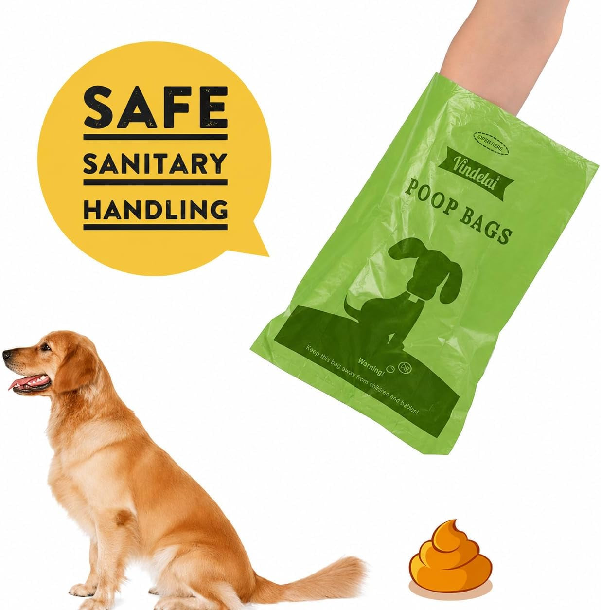 Extra Thick Scented Dog Poop Bags with Dispenser - 450 Count Leakproof Rolls for Easy Cleanup - Perfect for All Dog Sizes!