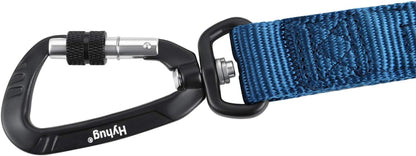 Short Dog Leash 24", Heavy Duty Nylon with Padded Handle | Durable for Loose-Leash Training, Fits S/M/L Dogs. for Walks/Jogs/Hikes & Crosswalks – Control & Safety. Blue