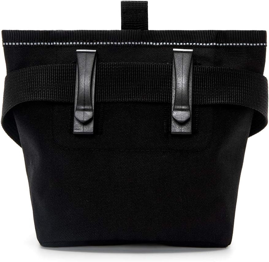 Dog Treat Pouch for Training, Magnetic Closure, Waist Clip Belt, Hands Free | Dog Treat Bag for Pet Obedience Training, Running and Walking, One Hand Access, Open Top, 3 Cups