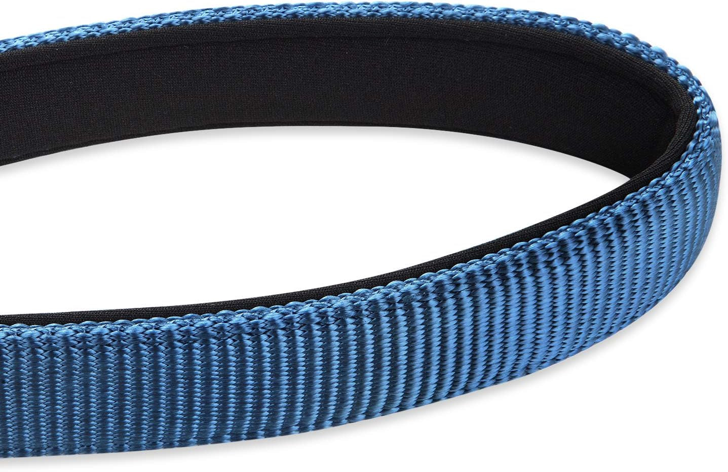 Short Dog Leash 24", Heavy Duty Nylon with Padded Handle | Durable for Loose-Leash Training, Fits S/M/L Dogs. for Walks/Jogs/Hikes & Crosswalks – Control & Safety. Blue