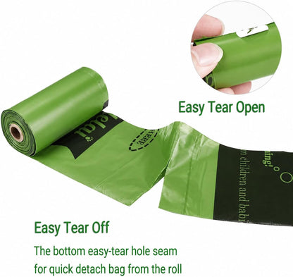 Extra Thick Scented Dog Poop Bags with Dispenser - 450 Count Leakproof Rolls for Easy Cleanup - Perfect for All Dog Sizes!