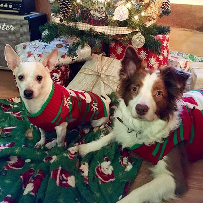 Festive Dog Snow Sweaters - Perfect Xmas & Holiday Gear for Small Dogs and Cats (Snowman, L)