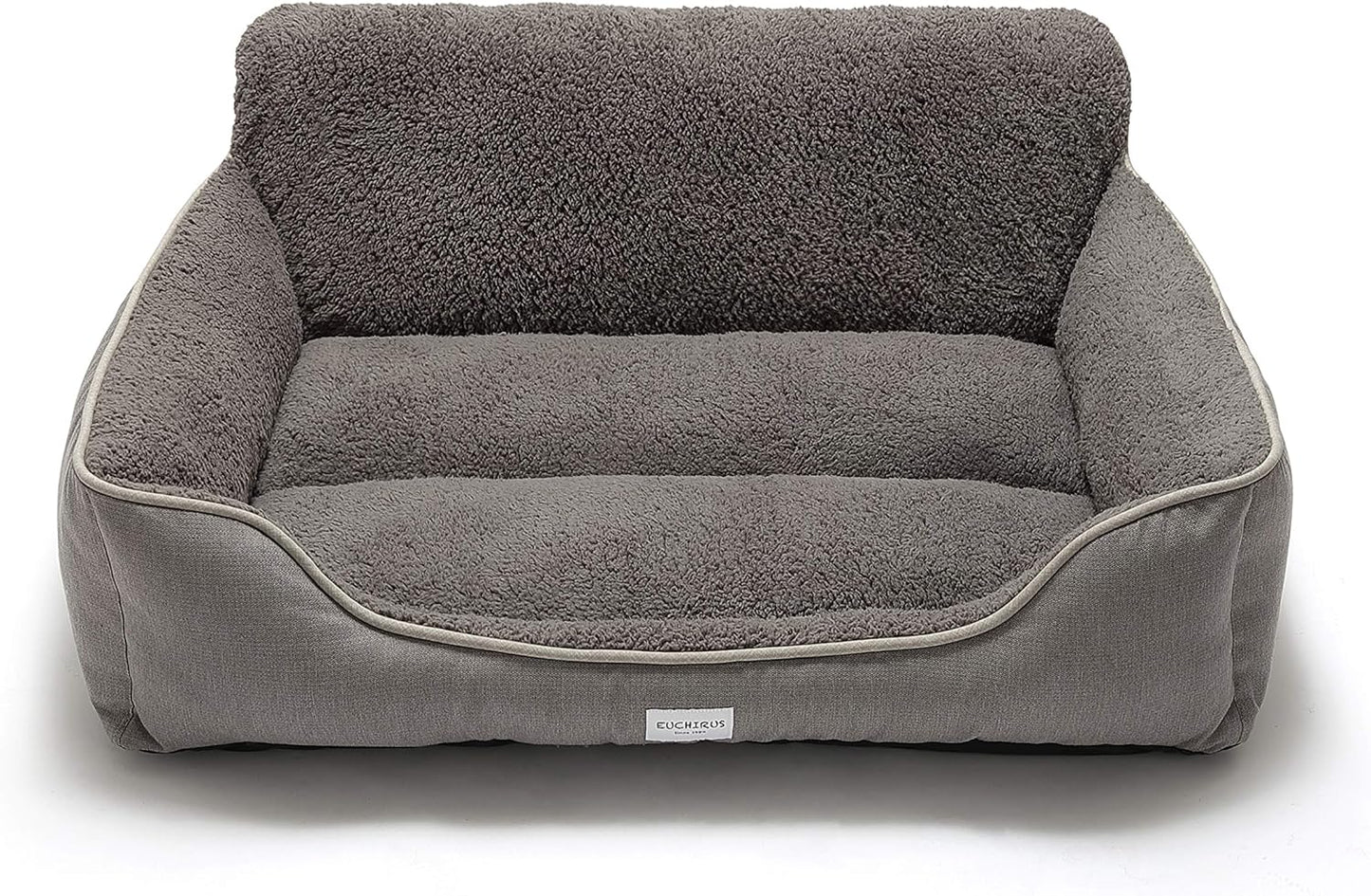 Rectangle Dog Bed Dog Beds for Small Dog Medium Dog Large Dog Washable Sleep Warm Dog Bed with Anti-Slip Bottom (Medium, Grey)