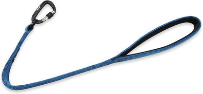 Short Dog Leash 24", Heavy Duty Nylon with Padded Handle | Durable for Loose-Leash Training, Fits S/M/L Dogs. for Walks/Jogs/Hikes & Crosswalks – Control & Safety. Blue
