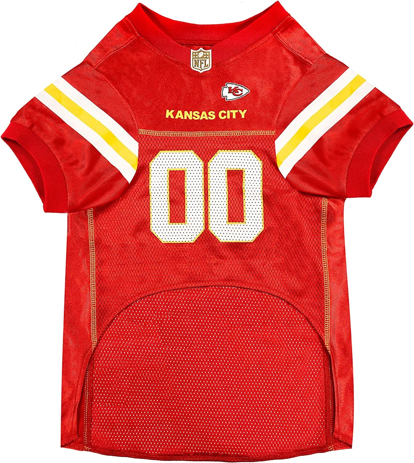 NFL AFC West Mesh Jersey for Dogs, Medium, Kansas City Chiefs