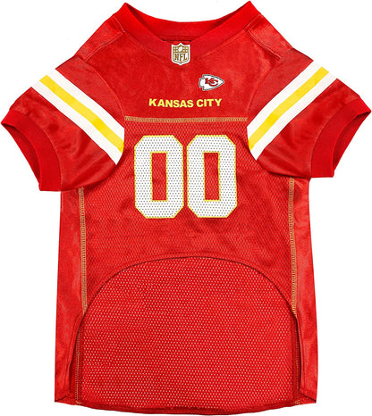 NFL AFC West Mesh Jersey for Dogs, Medium, Kansas City Chiefs